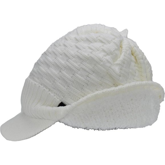 Beanie Fuzzy Fleece Lining Warm Chunky Soft Stretchy Oversized Ribbed Knit Hat main image 6